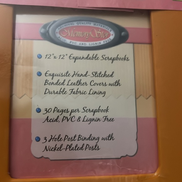 2 Pack Scrapbooks with Leather Cover - Picture 4 of 14